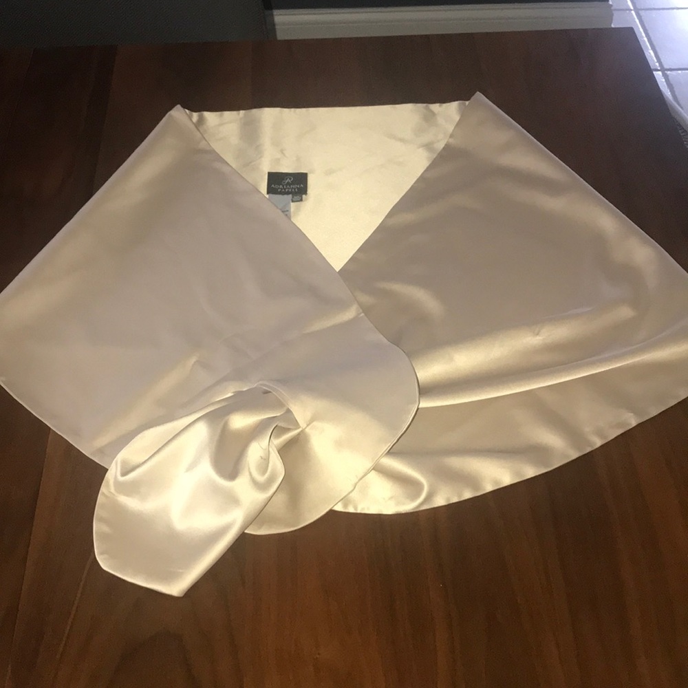 Satin like dressy shawl